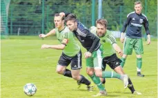  ?? FOTO: RERO ?? Trennen sich torlos: der SV Achberg und der SV Oberteurin­gen.