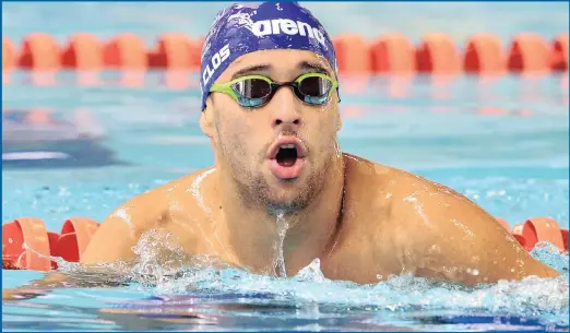  ??  ?? CLOSING IN ON WORLD TITLE: Chad le Clos is in the lead going into this weekend’s 2017 Fina World Cup finale.