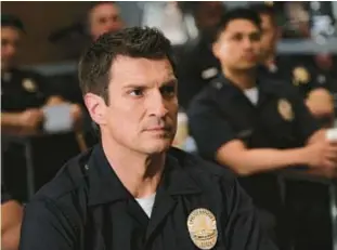  ?? ABC ?? Nathan Fillion stars in the police drama “The Rookie,” which will kick off a new season on Feb. 20.