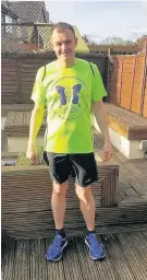  ??  ?? Loughborou­gh swimmer Nick White is preparing to run the London Marathon in aid of The Joe Humphries Memorial Trust.