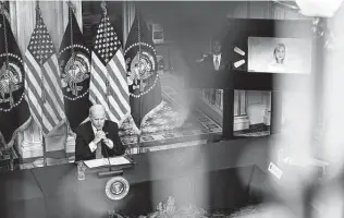  ?? Demetrius Freeman / Washington Post ?? The White House says it is taking steps to lower everyday costs. In November, President Joe Biden announced he was tapping U.S. oil reserves to create more supply and push down prices.