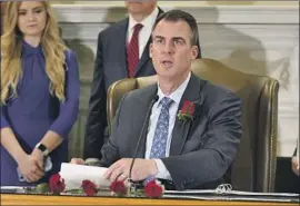  ?? Sue Ogrocki Associated Press ?? “I WANT OKLAHOMA to be the most pro-life state in the country,” Gov. Kevin Stitt tweeted Tuesday after signing a ban on abortions after about six weeks.