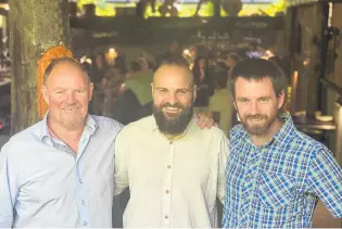  ?? PHOTO: SUPPLIED ?? Mission accomplish­ed . . . Marking the end of another successful Eat.Taste.Central campaign are (from left) Tourism Central Otago Advisory Board member Mark Frood, chef Lucas Parkinson and the event’s campaign manager, Anthony Longman.