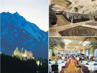  ??  ?? Two ghosts reportedly haunt the Fairmont Banff Springs: a former bellman named Sam and a woman dubbed the Doomed Bride, who tumbled down an elegant marble staircase on her wedding day.