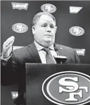  ?? Ben Margot
Associated Press ?? 49ERS’ Chip Kelly, criticized after stint with Eagles, said, “I don’t know if I can be signif icantly different.”