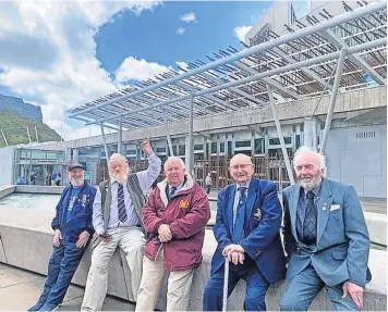  ?? ?? Great day Vclan members embraced the“great opportunit­y”to see how the Scottish Parliament works