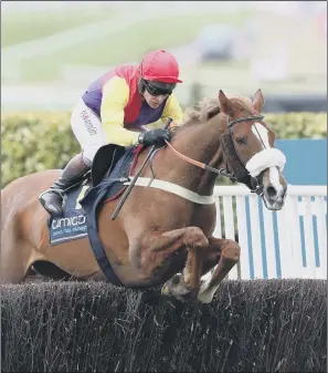  ??  ?? REPEAT PERFORMANC­E?: Native River will be bidding to win his second Gold Cup for Colin Tizzard today.