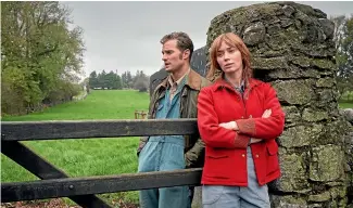 ??  ?? Jamie Dornan and Emily Blunt play Anthony Reilly and Rosemary Muldoon in Wild Mountain Thyme.