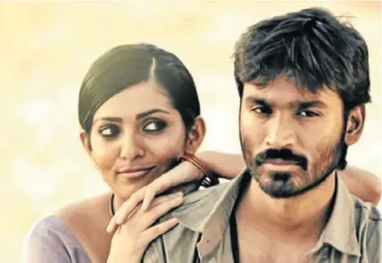  ??  ?? LOVE OVERCOMES: Panimalar (Parvathy) and Mariyaan (Dhanush) are sweetheart­s in Mariyaan, a Tamil film directed by Barath Bala that tells the story of a man who succeeds in the face of adversity