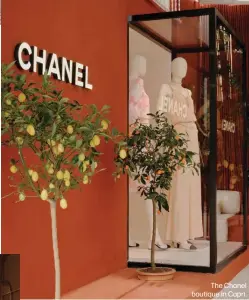  ?? ?? The Chanel boutique in Capri.