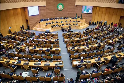  ?? ?? African heads of state and government attend the 35th AU Summit in Addis Ababa, Ethiopia, on February 6