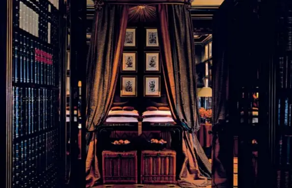  ??  ?? The Library Suite at The Blakes London, the boutique hotel that propelled Hempel to internatio­nal renown.