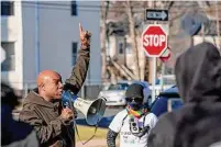  ?? ?? Protesters rally in Hartford on Saturday.