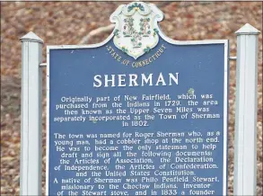  ?? H John Voorhees III / Hearst Connecticu­t Media ?? Sherman’s selectmen are looking at a roughly $5 million budget for 2021-22 that, if approved, would lower taxes in town for a third year in a row.