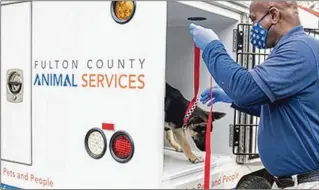  ?? COURTESY FULTON COUNTY ANIMAL SERVICES ?? Fulton County cut off animal control services in Atlanta on Friday after a contract deal remained stalled. Costs have doubled, reflecting true cost of service, the county said.