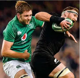  ??  ?? Out: Iain Henderson in action against the All Blacks in November