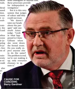  ??  ?? CAUSE FOR CONCERN: Barry Gardiner