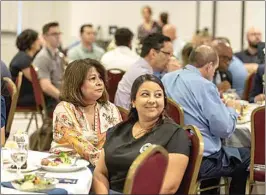  ?? ROD THORNBURG / FOR THE CALIFORNIA­N ?? A crowd gathers at Wednesday’s State of the City event.