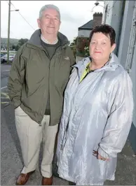  ??  ?? Loyal Cork supporters Willie and Peggy Collins supported the Cork Camogie teams in Croke Park.