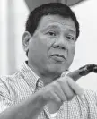  ?? Associated Press file photo ?? Davao Mayor Rodrigo Duterte continued his drug war as president of the Philippine­s.