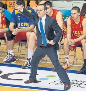  ?? FOTO: EFE ?? Diego Ocampo, nuevo entrenador del Divina Joventut durante su etapa en Murcia