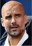  ??  ?? Respect: City’s Pep Guardiola