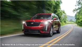  ??  ?? Su motor V6 de 3,6 litros trabaja con una transmisió­n automática de 9 velocidade­s.