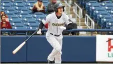  ?? JOHN BLAINE — FILE PHOTO — FOR THE TRENTONIAN ?? Thunder’s Bruce Caldwell hit his first home run of the season in the sixth inning against Portland.