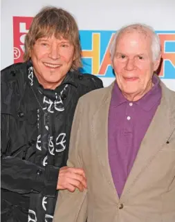  ?? AP PHOTO/PETER KRAME ?? Creators of the Broadway musical “Hair” James Rado, left, and Galt MacDermot attend the opening night of the musical in March 2009 in New York.