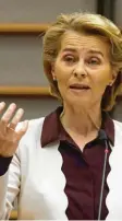  ?? Foto: dpa ?? Ursula von der Leyen gab sich vor dem Eu-parlament selbstkrit­isch.