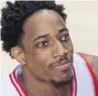  ??  ?? DeMar DeRozan