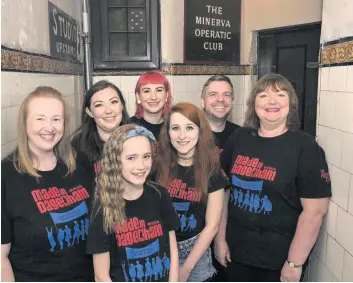  ??  ?? Talented
Rutherglen and Cambuslang members of the Minerva Club make up much of the cast