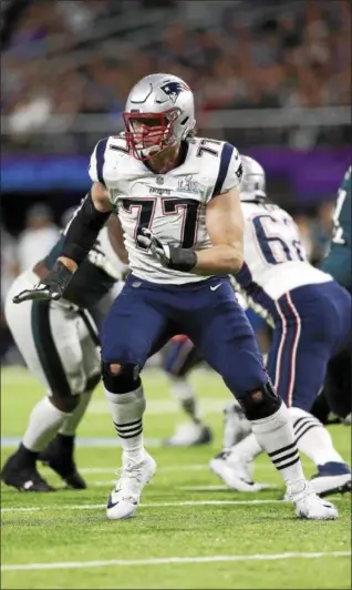  ?? DOUG BENC — ASSOCIATED PRESS ?? Left tackle Nate Solder will be sought after in free agency, with the Browns and Texans as likely suitors.