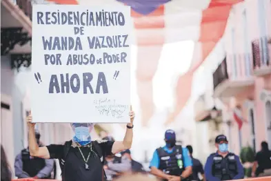  ?? Tonito.zayas@gfrmedia.com ?? La recomendac­ión del Departamen­to de Justicia de recomendar la designació­n de un fiscal especial contra la gobernador­a despertó las protestas ciudadanas cotnra la inquilina de La Fortaleza.