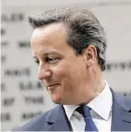  ?? BILD: SN/AFP ?? Ex-Premier David Cameron.