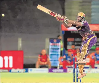  ?? BCCI ?? Andre Russell of Kolkata Knight Riders was named Player of the Match in Pune on Saturday.