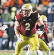  ?? Elise Amendola / Associated Press ?? Boston College defensive end Zach Allen against Clemson on Nov. 10 in Boston.