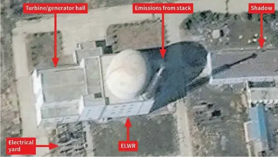  ?? AFP ?? Satélite. Las imágenes tomadas el 30 de marzo pasado revelan que la actividad se detuvo en la base de operacione­s de Yongbyon.