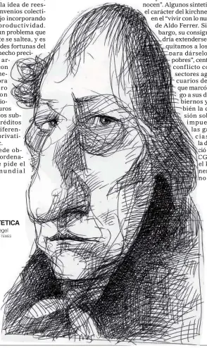  ??  ?? ETICA ESTETICA Georg Hegel DIBUJO: PABLO TEMES