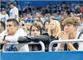 ?? JOE BURBANK/ORLANDO SENTINEL ?? Dejected fans watch the action during the Magic’s Game 3 loss to the Raptors.“I think that the Magic fans will be proud of what we achieved,” Nikola Vucevic said.