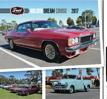  ??  ?? TOP Peter Kruger’s Monaro LE was used in the brochure and is actually the original prototype LE, featuring all the stuff the bean-counters trounced like driving lights, cassette player, sunroof and 15in Pontiac ‘snowflake’ alloys.
ABOVE The carpark...