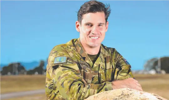  ?? DESERVING: Corporal James Cunningham from 1RAR will be one of the award recipients today. Picture: ZAK SIMMONDS ??