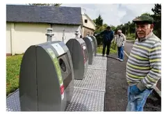  ??  ?? Un conteneur a été implanté sur le terrain de Michel Drouet.