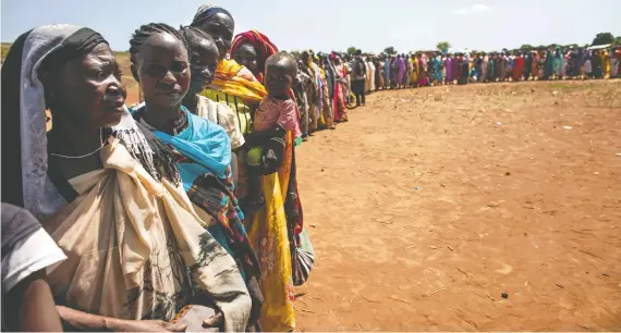  ?? ALBERT GONZALEZ FARRAN/GETTY IMAGES ?? A devastatin­g drought — and the resulting food and water shortages — threatens the survival of nearly 20 million people in the Horn of Africa.