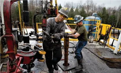  ?? Photograph: Bloomberg/Getty Images ?? Chesapeake Energy’s natural gas drilling operation in Bradford County, Pennsylvan­ia.