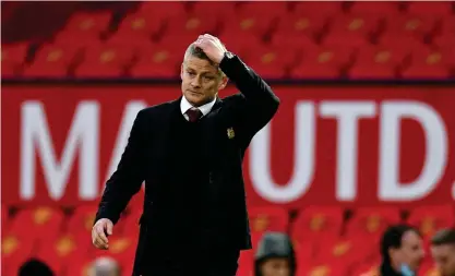  ?? FOTO: OLI SCARFF/LEHTIKUVA-AFP ?? ■ Ole Gunnar Solskjaers Manchester United spelar säsongens hittills viktigaste match på tisdag kväll.