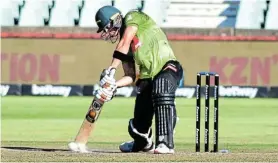  ?? Picture: DARREN STEWART/GALLO IMAGES ?? FOCUSED MOMENT: Tristan Stubbs of the Dafabet Warriors during the Betway T20 Challenge Qualifier match against the Lions in Durban at the weekend