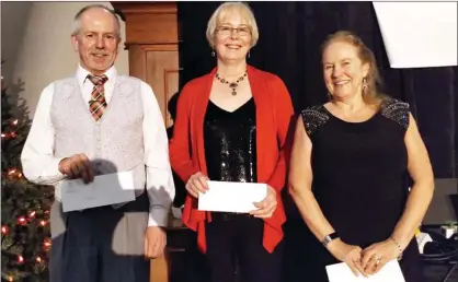  ?? Special to Okanagan Weekend ?? The Penticton Lakeside Resort recognized its three-longest serving employees, each with 36 years experience for a combined total of 108 years. From left, Brad Foster, Hazel Ruggaber and Anne Ross.