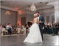  ?? SUBMITTED PHOTO ?? A husband and wife dance at The Drexelbroo­k Event Center as family and friends gather inside the Grand Ballroom back in the fall of 2019.