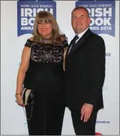  ??  ?? Carmel and Roger Harrington at the Bord Gais Energy Irish Book Awards